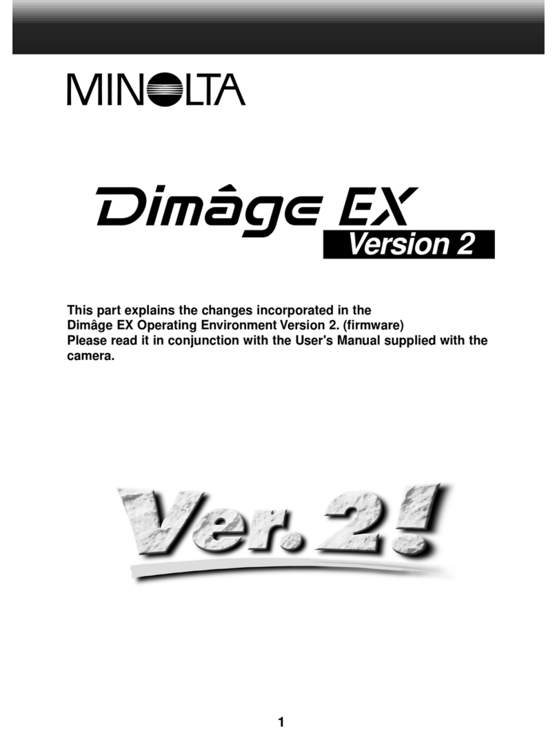 Minolta DIMAGE EX - VERSION 2 User manual