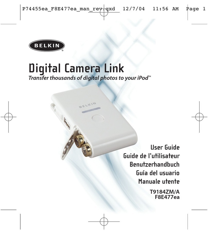 Belkin DIGITAL CAMERA LINK user guide