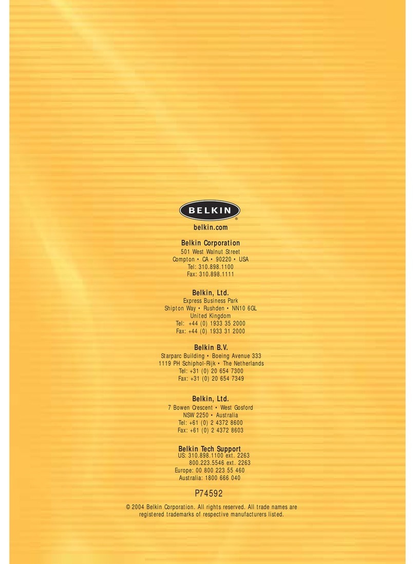 Belkin F1D084V2 User manual