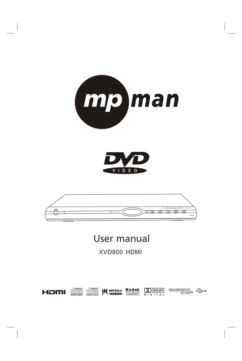 MP-Man XV-D800HDMI User manual