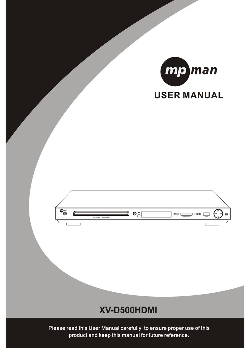 MP-Man XV-D500 HDMI User manual