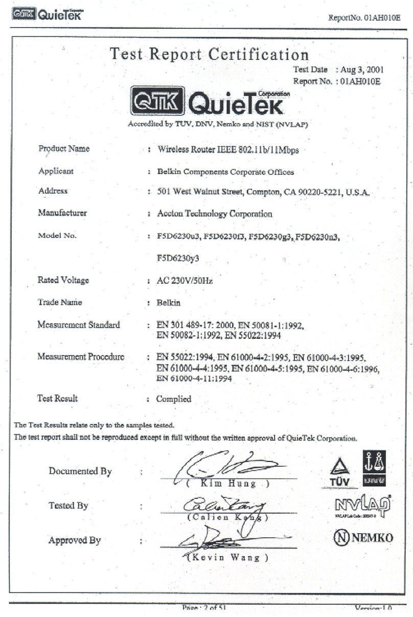 Belkin F5D6230-3CE1 Reference guide Belkin F5D6230-3CE1 Reference guide