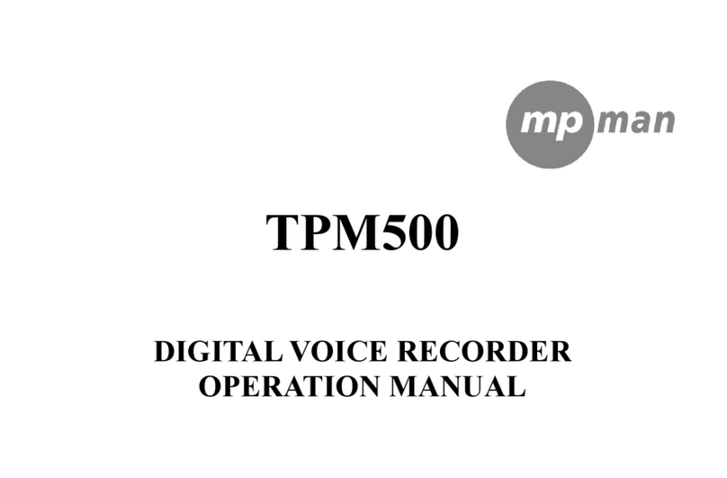 MP-Man TPM 500 Operation manual