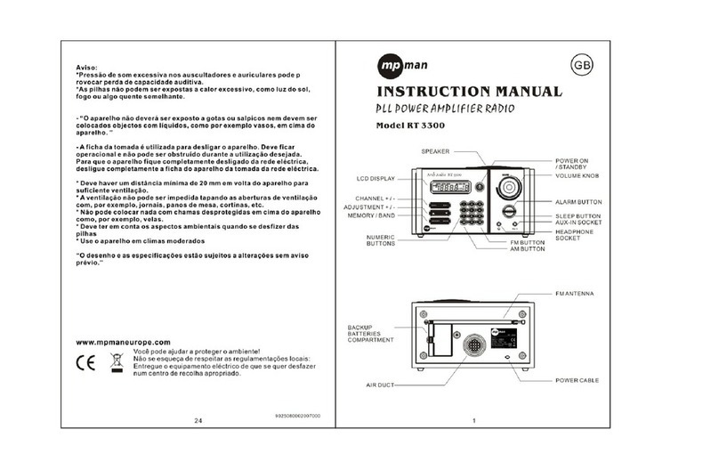 MP-Man RT 3300 manual