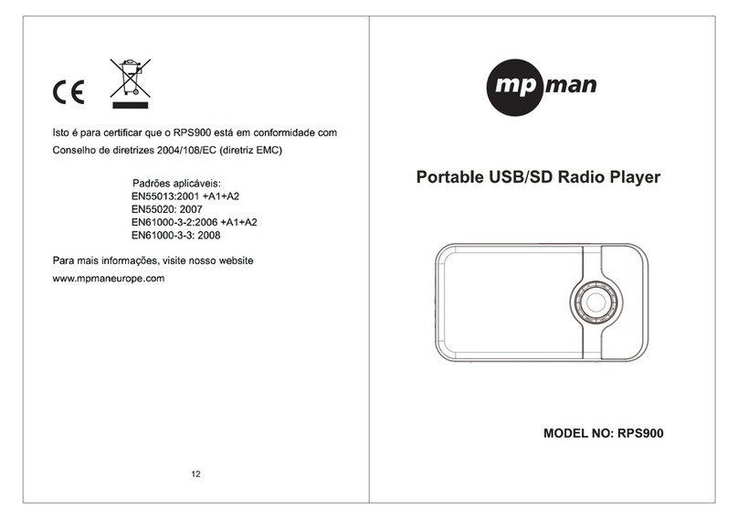 MP-Man RPS 900 User manual