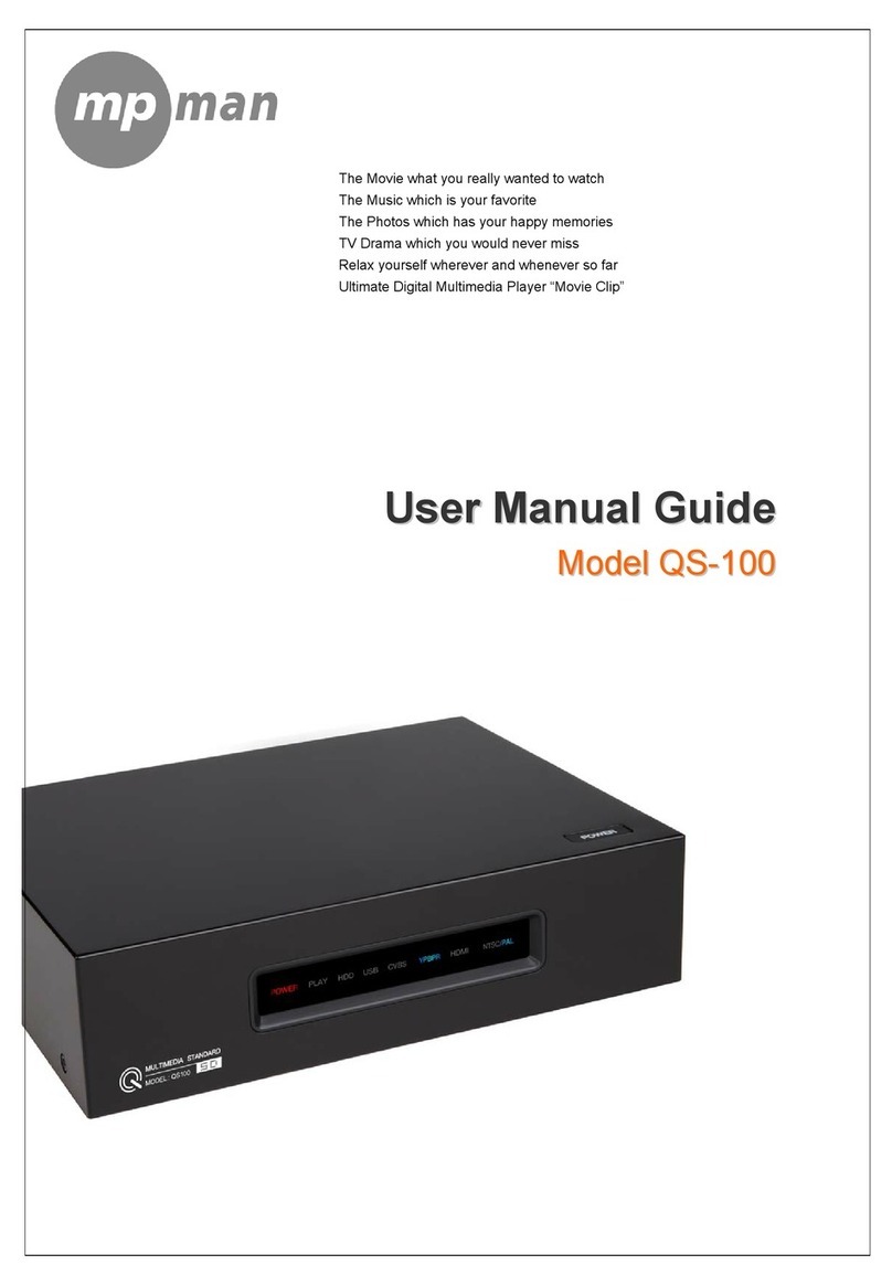 MP-Man QS-100 User's manual guide