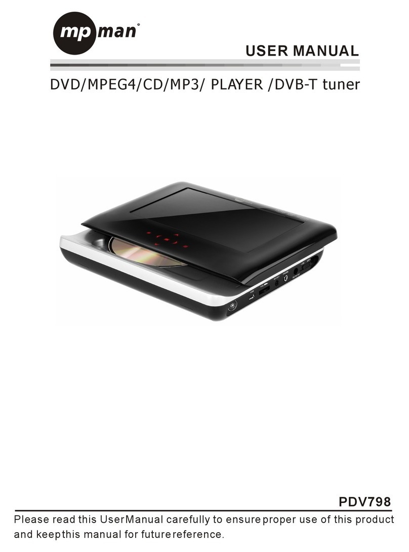 MP-Man PDV 798 DVBT User manual