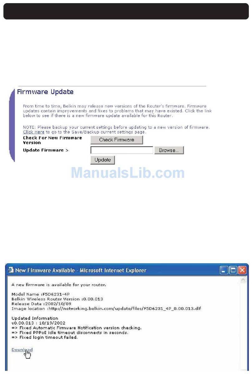 Belkin SMROUTERUPDATINGFIRMWARE Firmware upgrade guide