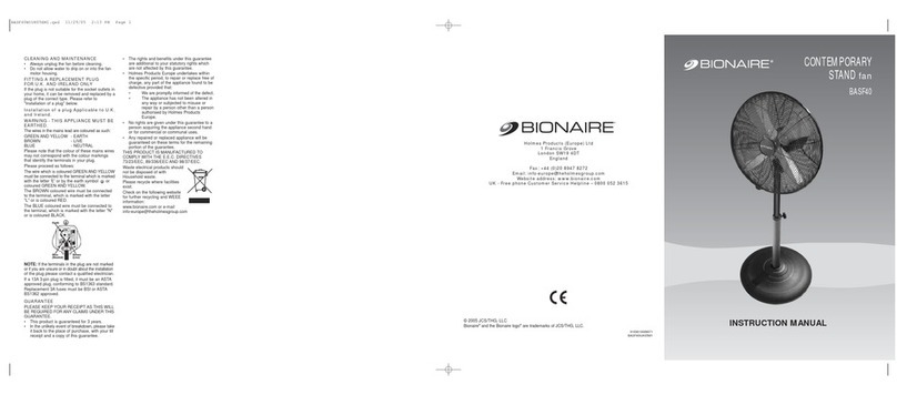 Bionaire BASF40B User manual