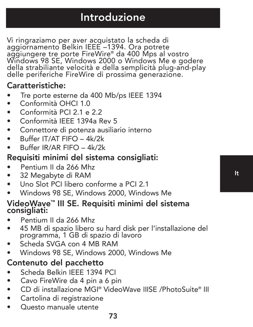 Belkin F5U501IEU User manual