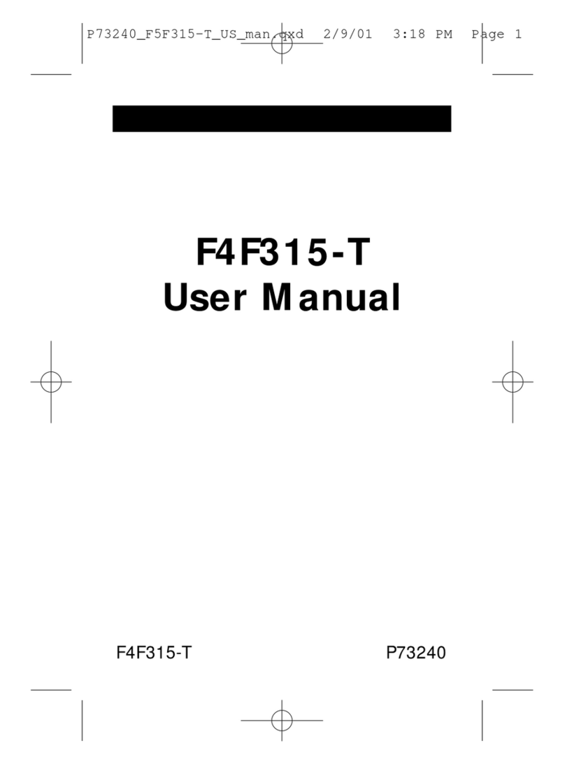 Belkin F5F315-T user manual