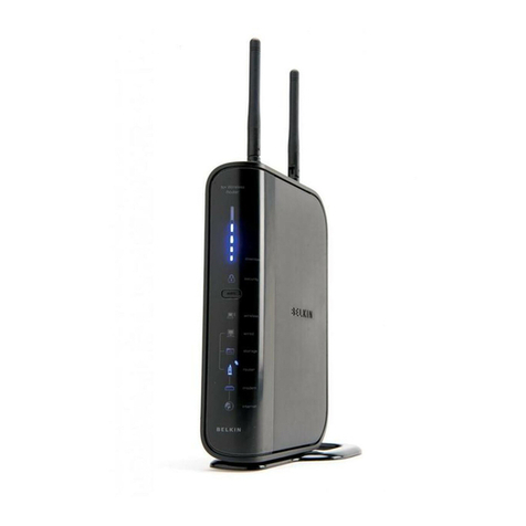 Belkin F5D8235-4 - N+ Wireless Router User manual