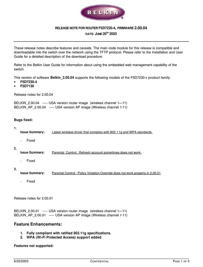 Belkin F5D7230-4 release note