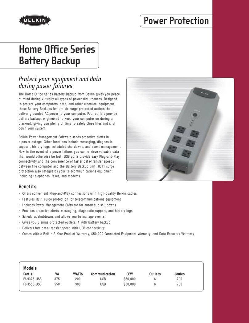 Belkin F6H375.550USBT Specifications