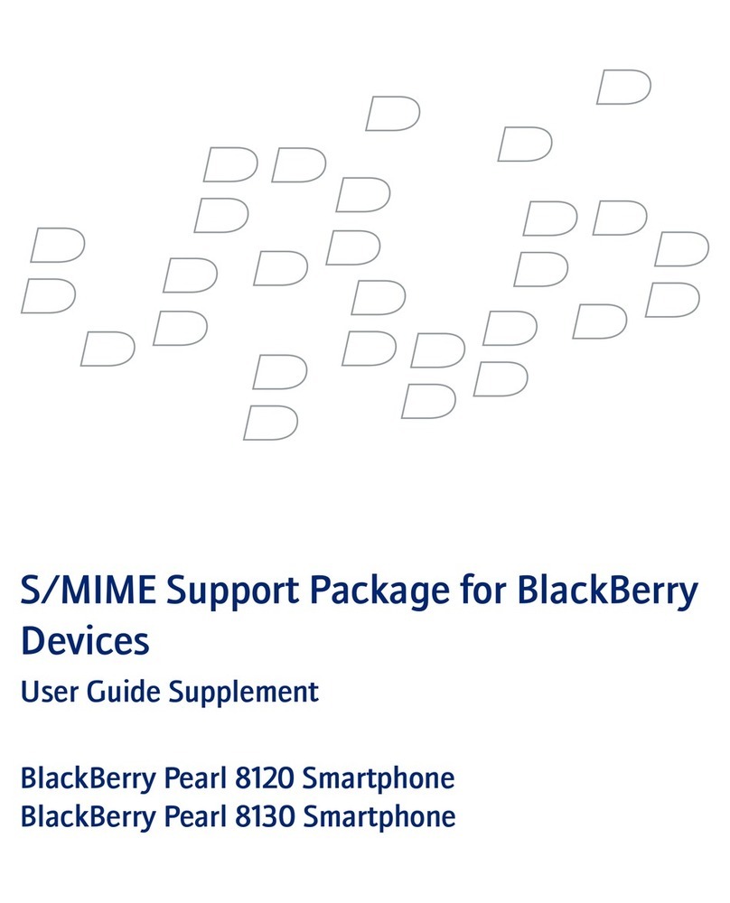Blackbe;rry PEARL 8100 - S-MIME SUPPORT PACKAGE FOR... User manual Blackbe;rry PEARL 8100 - S-MIME SUPPORT PACKAGE FOR... User manual