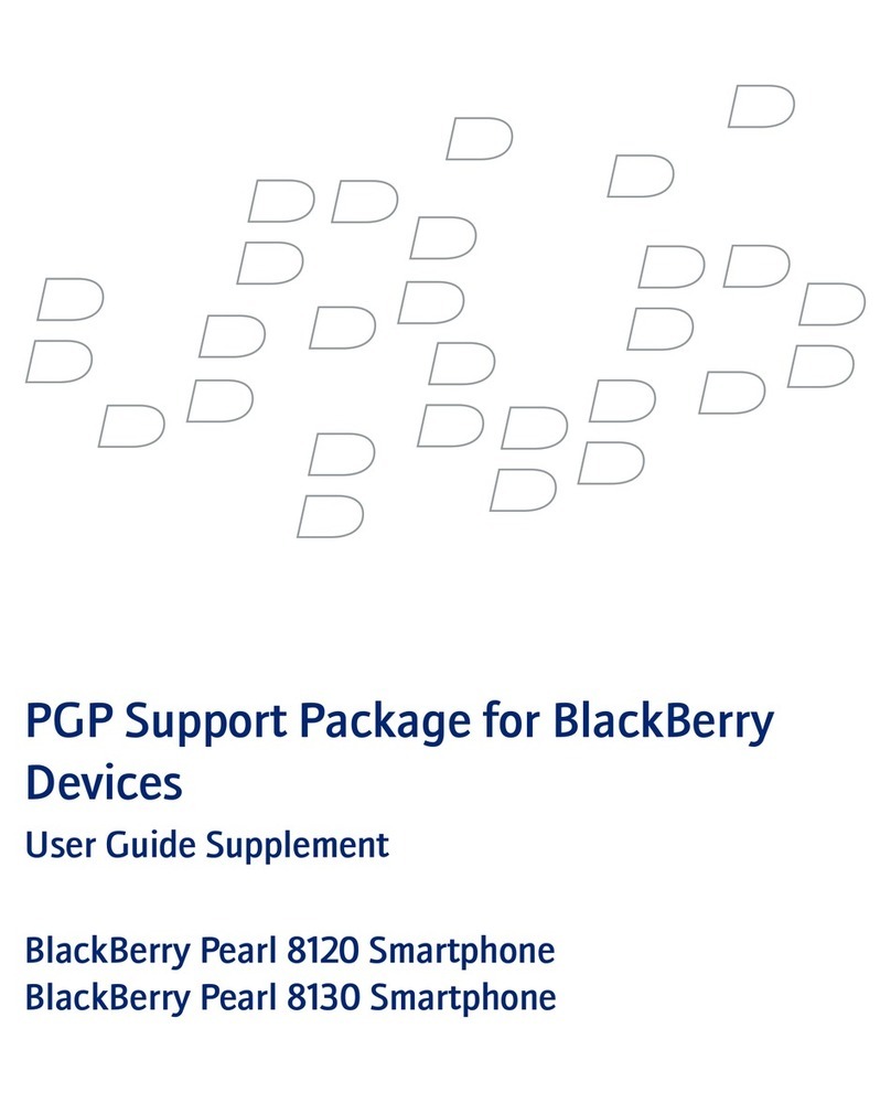 Blackbe;rry PEARL 8100 - PGP SUPPORT PACKAGE FOR DEVICES User manual Blackbe;rry PEARL 8100 - PGP SUPPORT PACKAGE FOR DEVICES User manual