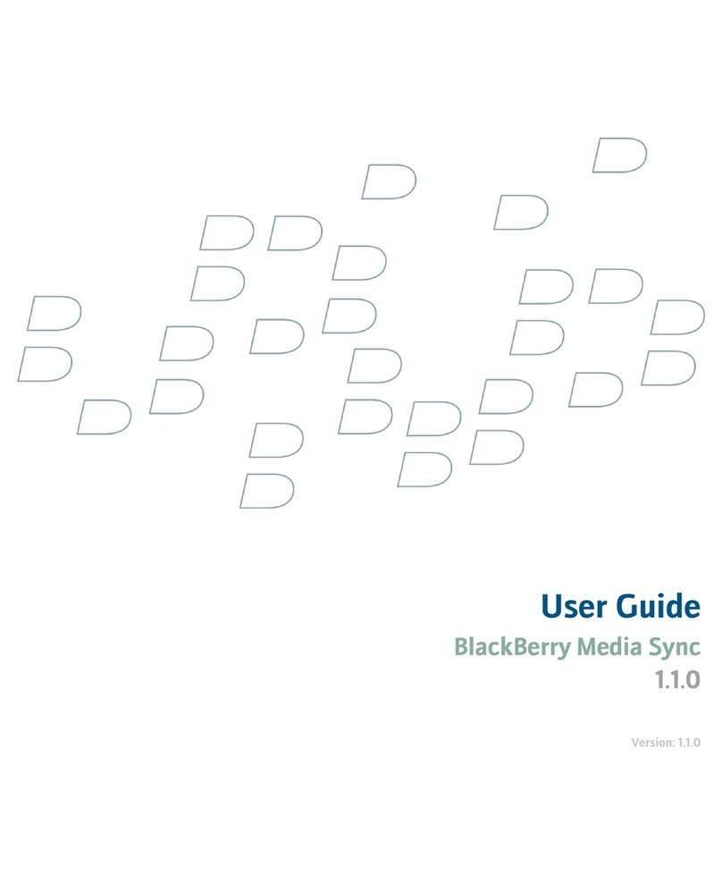 Blackbe;rry MEDIA SYNC User manual