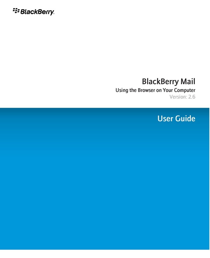 Blackbe;rry MAIL - BROWSING COMPUTER User manual