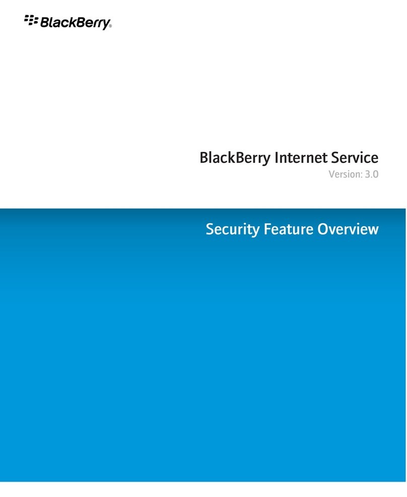 Blackbe;rry INTERNET SERVICE - SECURITY Feature overview Blackbe;rry INTERNET SERVICE - SECURITY Feature overview
