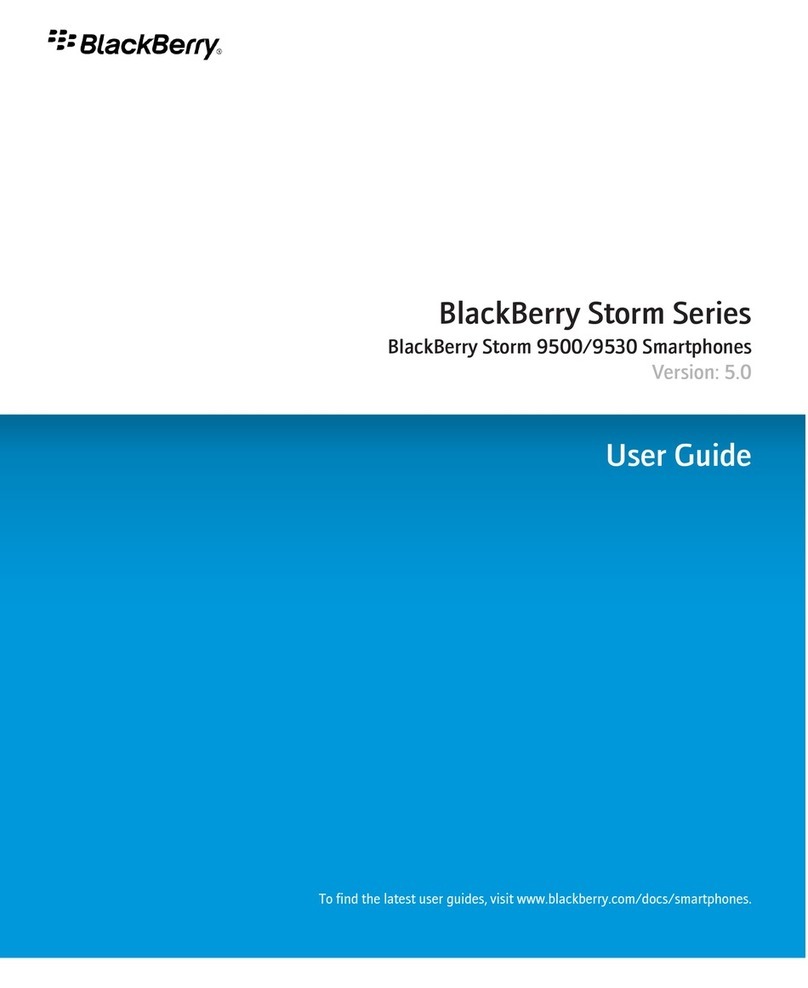 Blackbe;rry STORM 9500 - VERSION 5.0 user guide