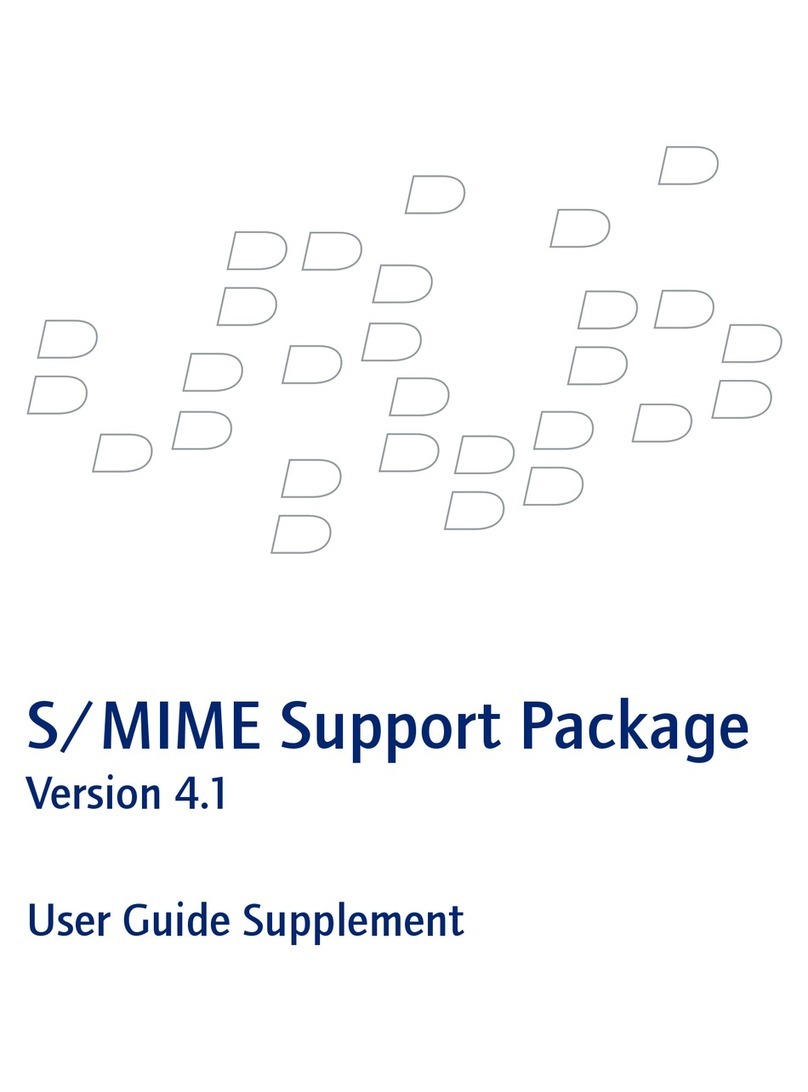 Blackbe;rry S-MIME SUPPORT PACKAGE VERSION 4.1 - user guide Blackbe;rry S-MIME SUPPORT PACKAGE VERSION 4.1 - user guide