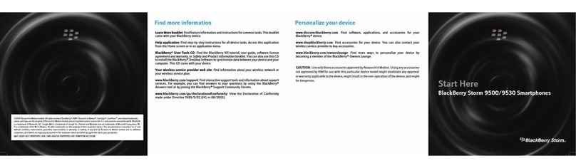 Blackbe;rry 9500 - Storm - GSM Instruction Manual