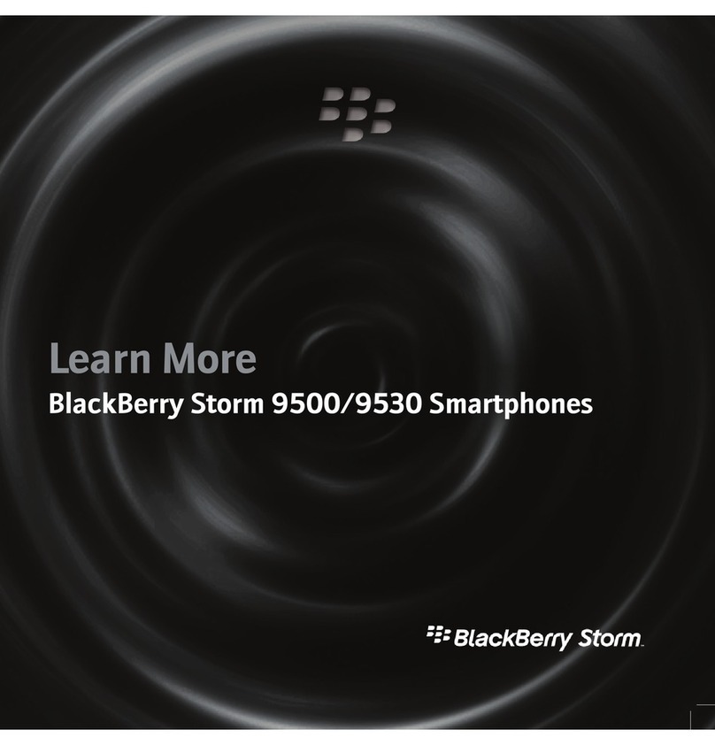 Blackbe;rry STORM 9500 - LEARN MORE User manual