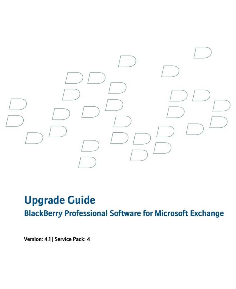 Blackbe;rry PROFESSIONAL SOFTWARE FOR MICROSOFT EXCHANGE Installation and operation manual Blackbe;rry PROFESSIONAL SOFTWARE FOR MICROSOFT EXCHANGE Installation and operation manual