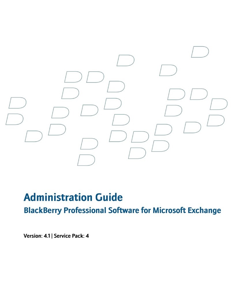 Blackbe;rry PROFESSIONAL SOFTWARE FOR MICROSOFT EXCHANGE Instruction Manual Blackbe;rry PROFESSIONAL SOFTWARE FOR MICROSOFT EXCHANGE Instruction Manual