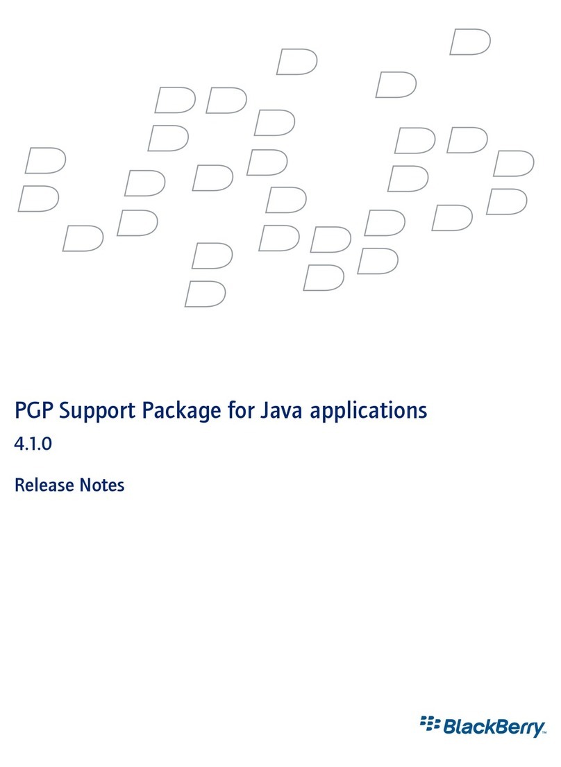 Blackbe;rry PGP SUPPORT PACKAGE FOR JAVA APPLICATIONS... release note