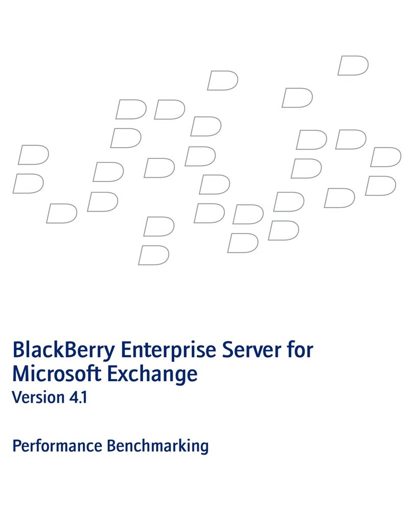 Blackbe;rry ENTERPRISE SERVER FOR MICROSOFT EXCHANGE - - PERFORMANCE BENCHMARKING... manual Blackbe;rry ENTERPRISE SERVER FOR MICROSOFT EXCHANGE - - PERFORMANCE BENCHMARKING... manual