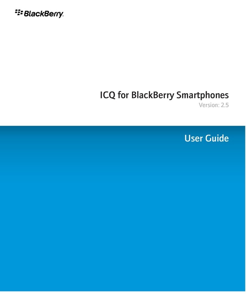 Blackbe;rry ICQ - MISE EN ROUTE User manual Blackbe;rry ICQ - MISE EN ROUTE User manual