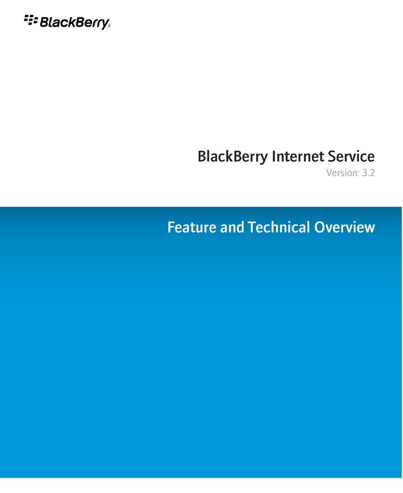 Blackbe;rry INTERNET SERVICE - FEATURE AND TECHNICAL OVERVIEW... Installation guide Blackbe;rry INTERNET SERVICE - FEATURE AND TECHNICAL OVERVIEW... Installation guide
