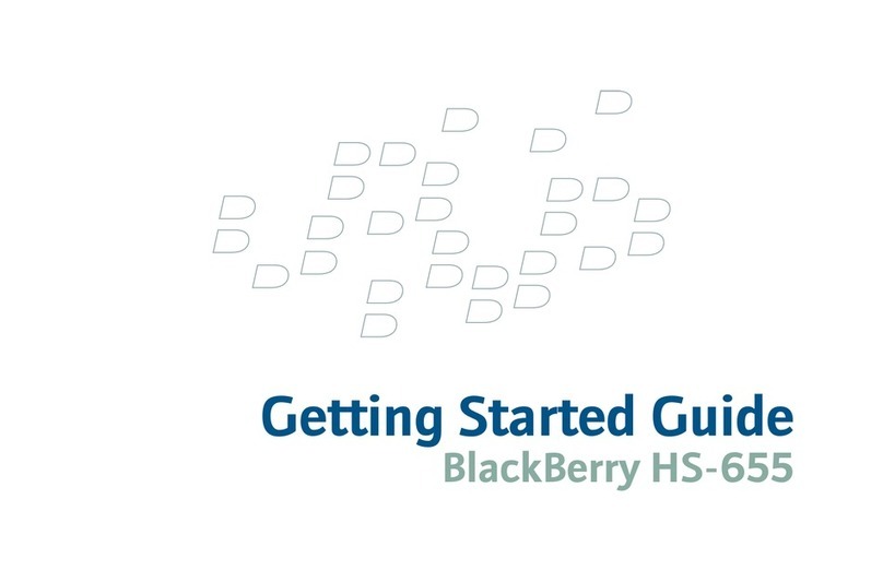 Blackbe;rry HS-655 Getting started guide