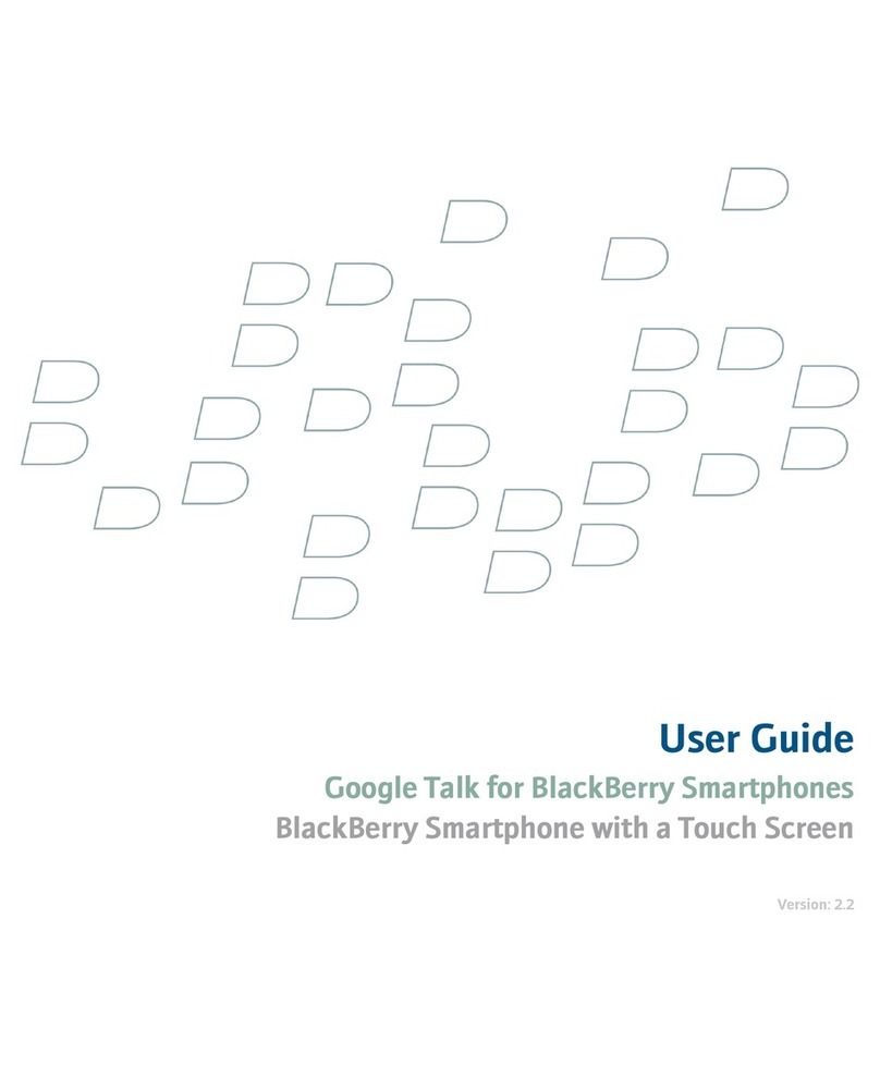 Blackbe;rry GOOGLE TALK FOR SMARTPHONES User manual Blackbe;rry GOOGLE TALK FOR SMARTPHONES User manual