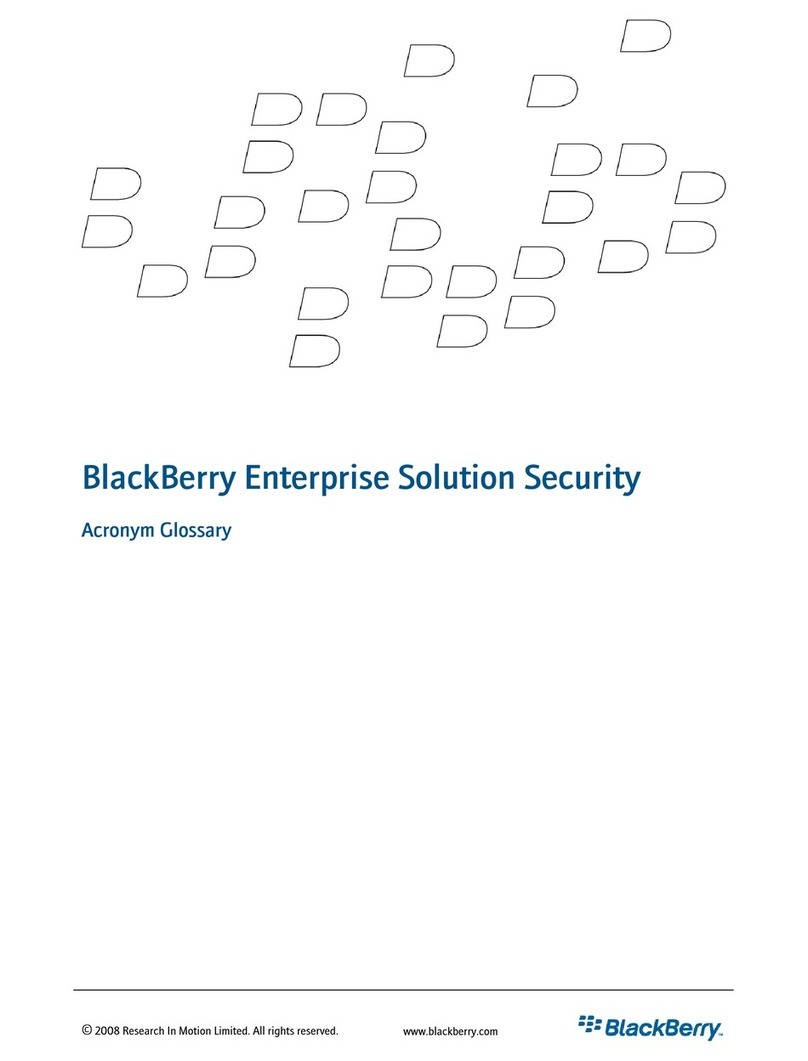 Blackbe;rry ENTERPRISE SOLUTION SECURITY - - ACRONYM... User manual