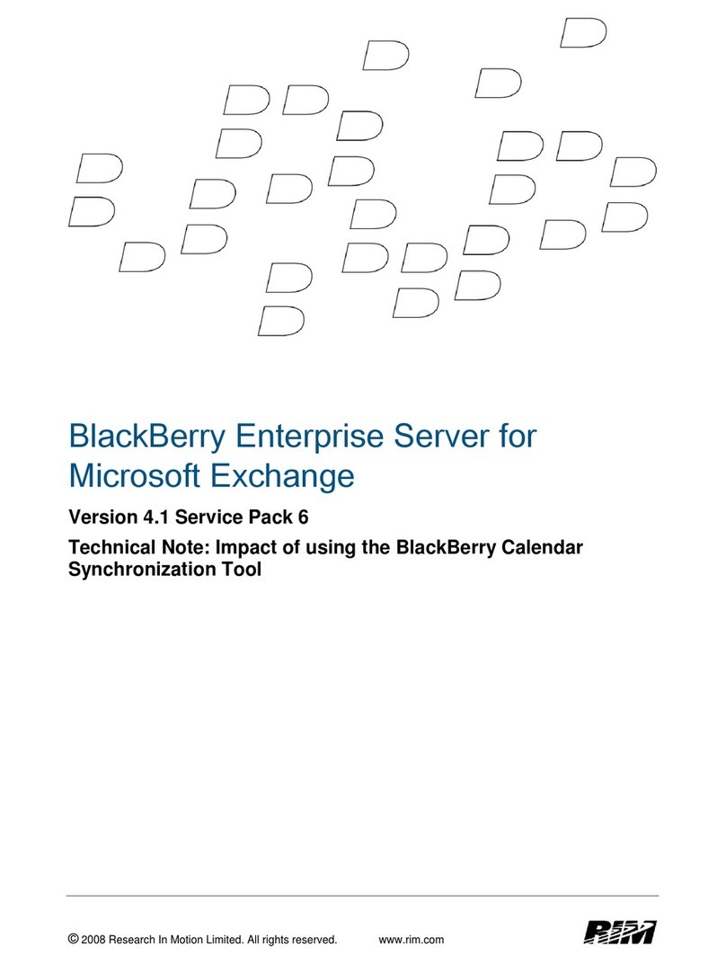 Blackbe;rry Enterprise Server 4.1 Guide