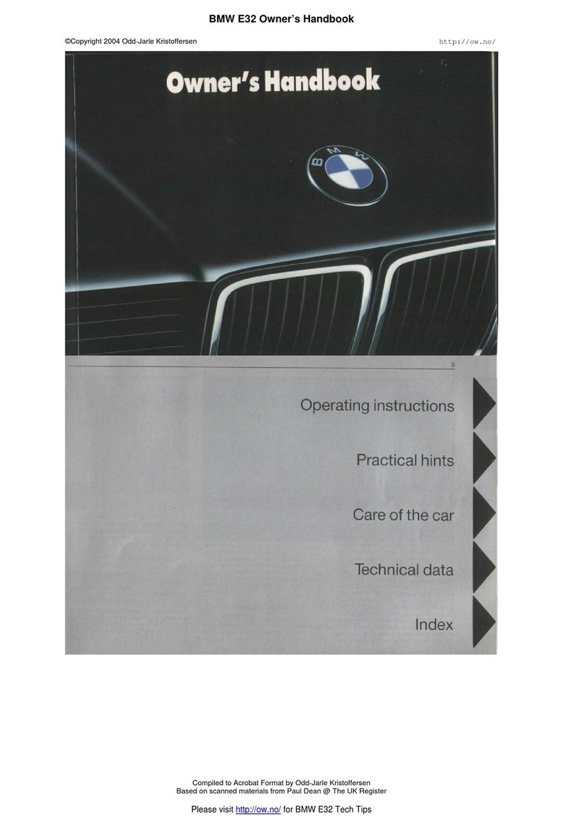 BMW E32 User guide