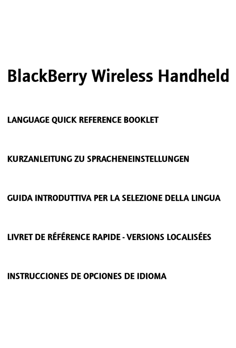 Blackbe;rry BlackBerry Wireless Handheld supplementary guide Blackbe;rry BlackBerry Wireless Handheld supplementary guide