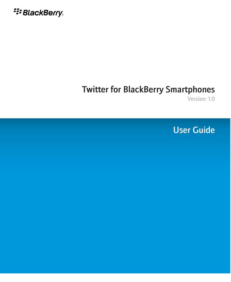 Blackbe;rry TWITTER - LEARN MORE User manual