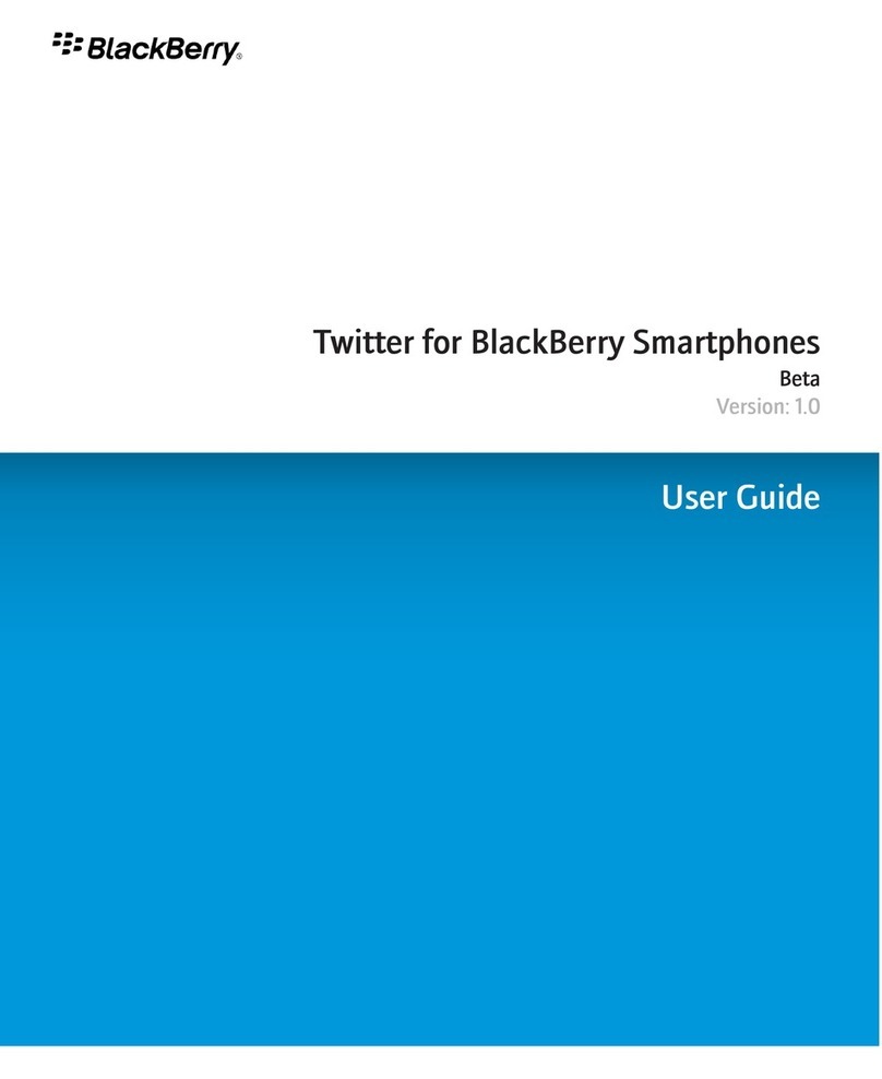 Blackbe;rry TWITTER FOR SMARTPHONES - BETA V1.0 user guide Blackbe;rry TWITTER FOR SMARTPHONES - BETA V1.0 user guide