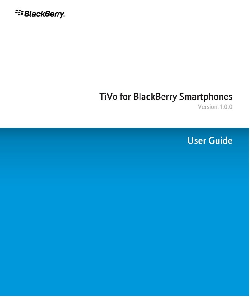 Blackbe;rry TIVO - LEARN MORE User manual