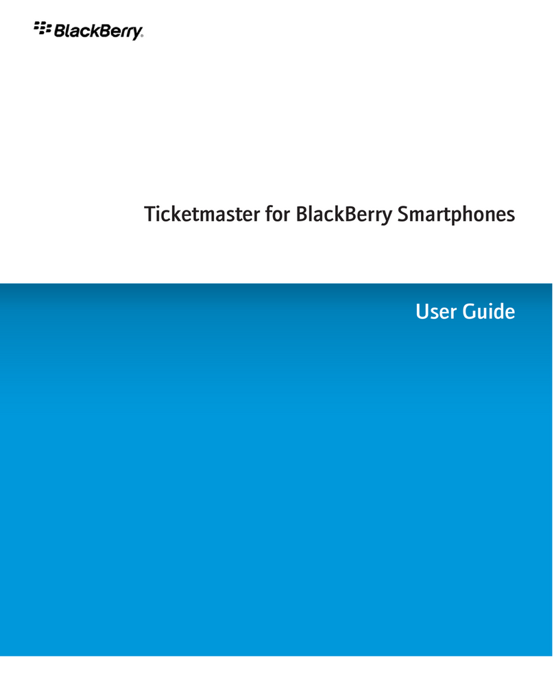 Blackbe;rry TICKETMASTER - LEARN MORE User manual Blackbe;rry TICKETMASTER - LEARN MORE User manual
