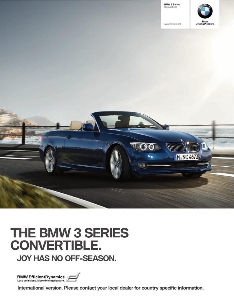 BMW 318I CONVERTIBLE BROCHURE 2010 User manual