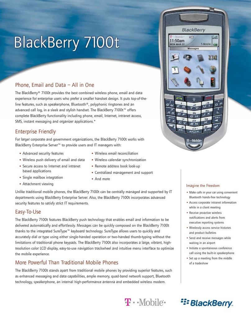 Blackbe;rry 7100T - TIPS User manual Blackbe;rry 7100T - TIPS User manual
