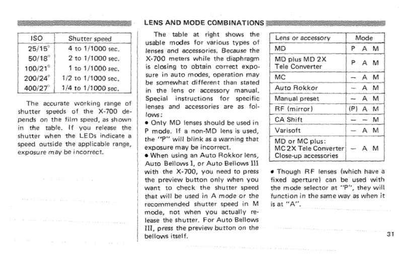 Minolta X-700 - PART 2 User manual