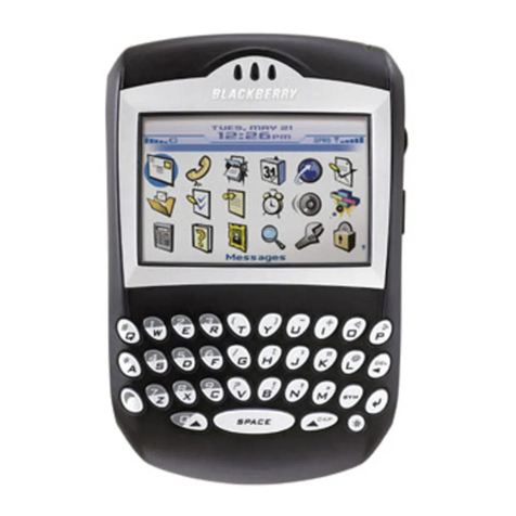 Blackbe;rry 7250 - MANUEL 2 User manual