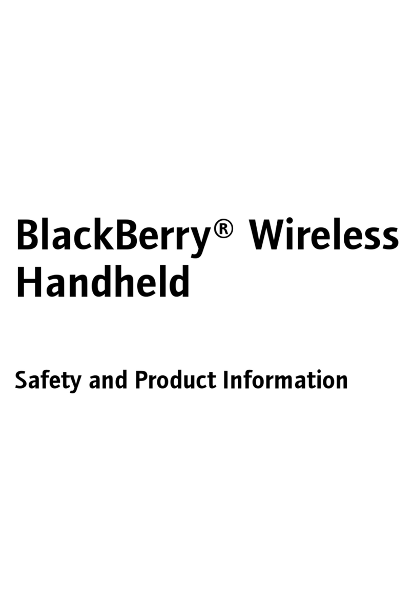 Blackbe;rry 7290 WIRELESS HANDHELD - SAFETY AND User manual