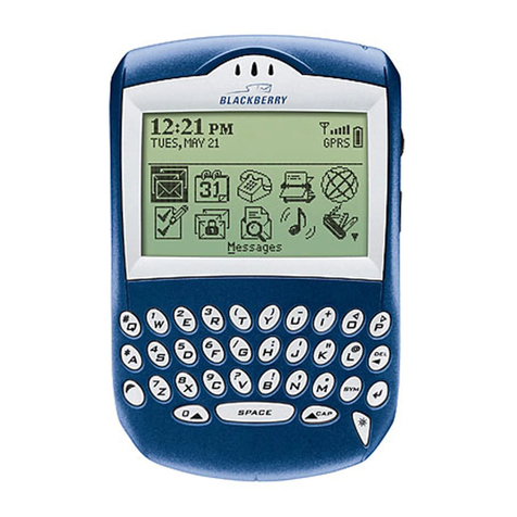 Blackbe;rry 7210 User manual