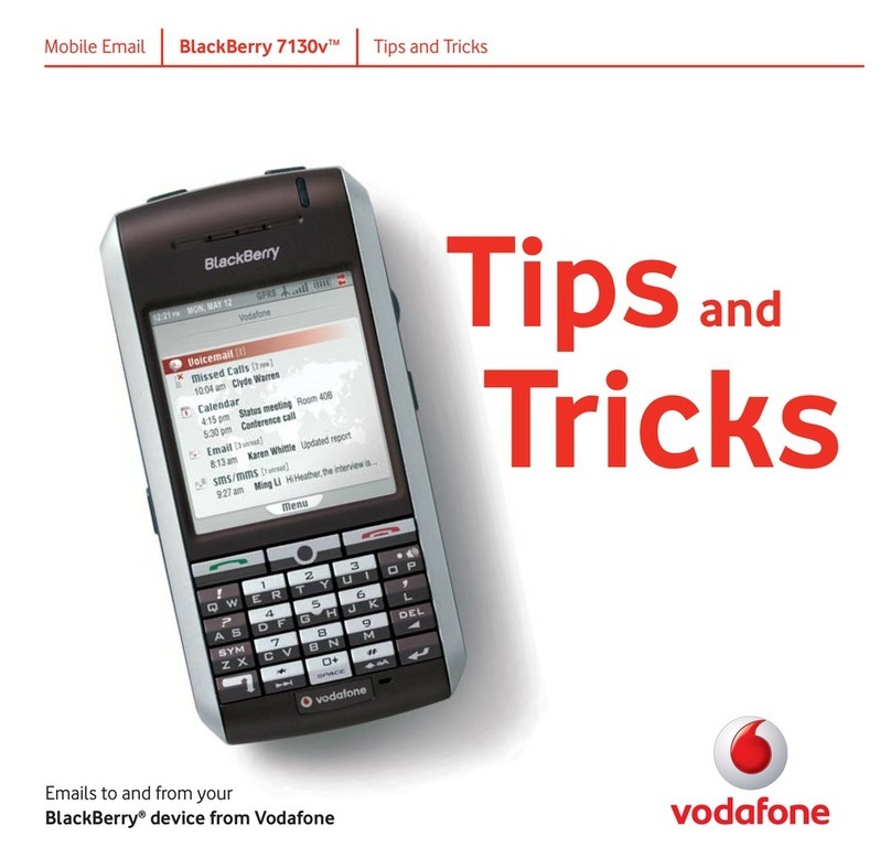 Blackbe;rry 7130V - GETTING STARTED GUIDE FROM VODAFONE Assembly instructions Blackbe;rry 7130V - GETTING STARTED GUIDE FROM VODAFONE Assembly instructions